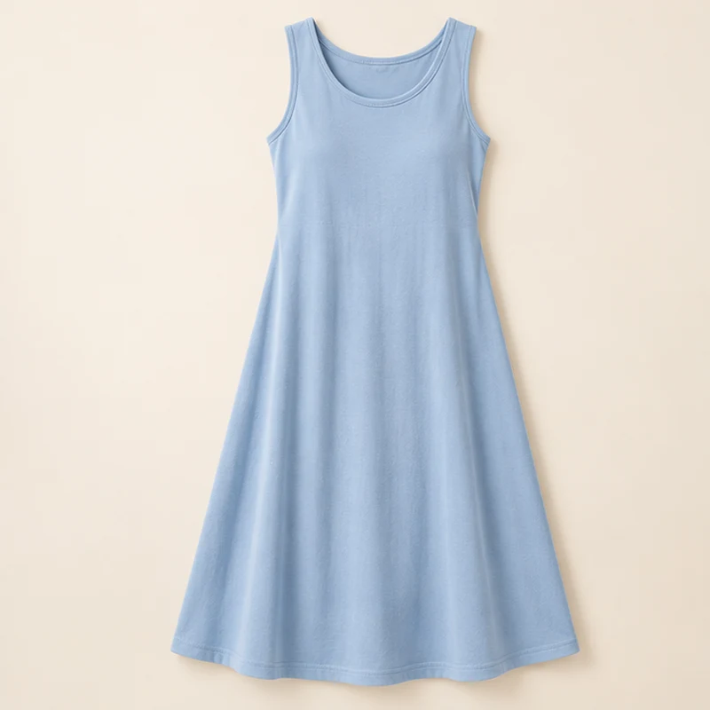 Cloud blue Bluebell Easy Tank Dress, front view